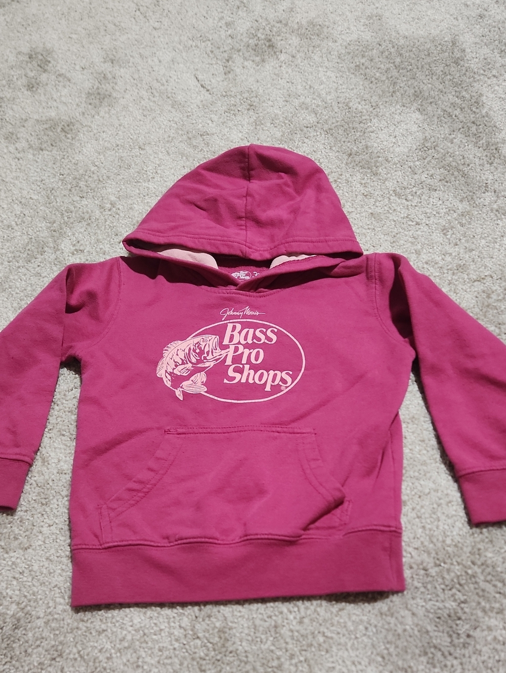 Bass Pro Shops Magenta Girls' Hooded Sweatshirt
